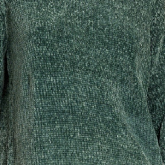 1321. AT COST! LAST 2! CHENILLE super cozy comfy soft soft long green sweater - Picture 4 of 4